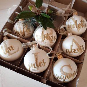 Boule de Noël personnalisée