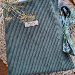 pochette à livres/liseuse kaki