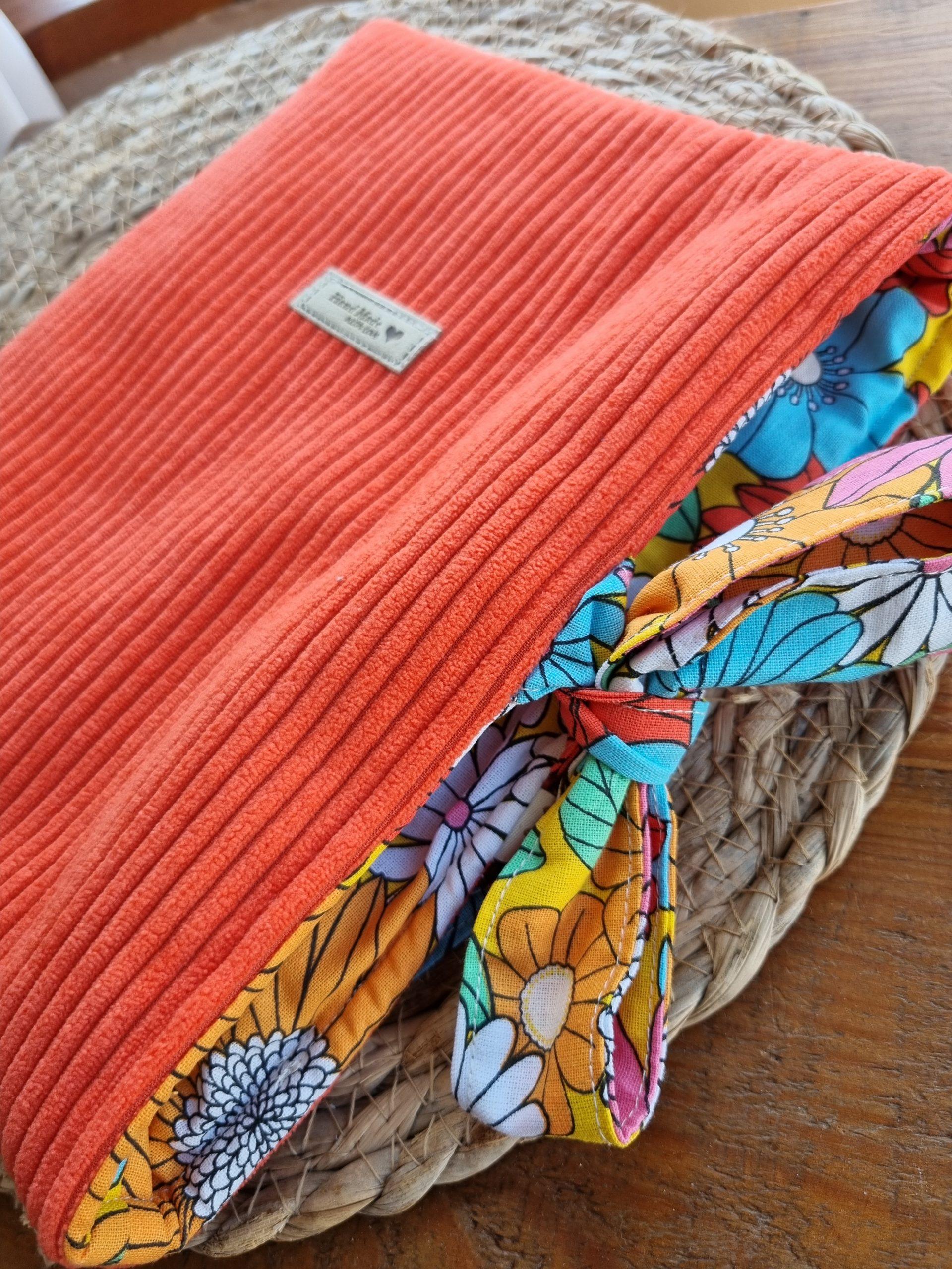 pochette à livres/liseuse orange – Image 2